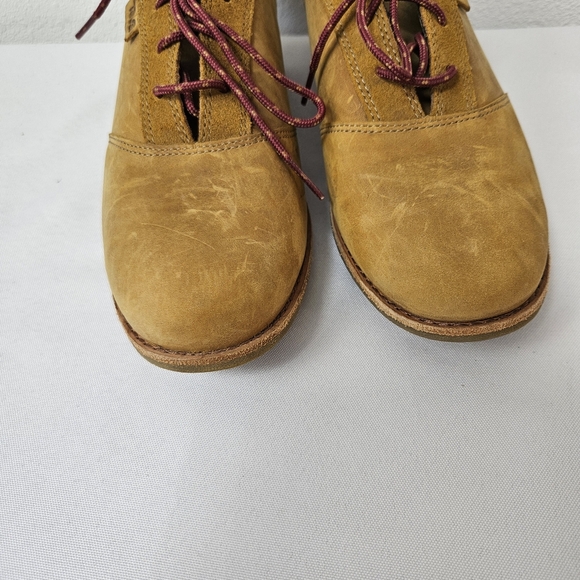 Teva De La Vina Dos Lace Up Brown Leather Oxford Loafers Shoes Women's 9.5 - Picture 2 of 11